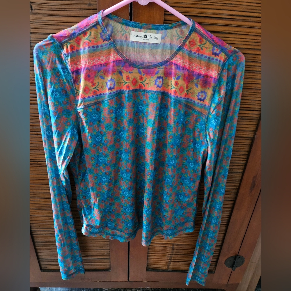 NATURAL LIFE Multicolor Floral Blouse